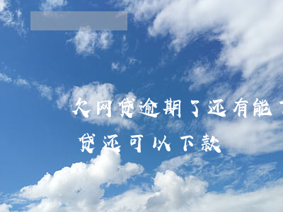 欠网贷逾期了还有能下款的吗(逾期了那个网贷还可以下款)