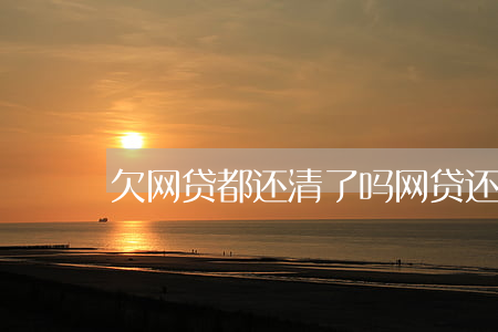 欠网贷都还清了吗(网贷还的清吗)