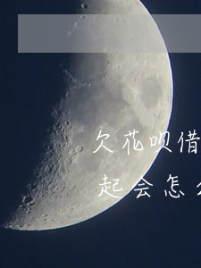 欠花呗借呗2万多不还(借呗花呗欠2万还不起会怎么样)