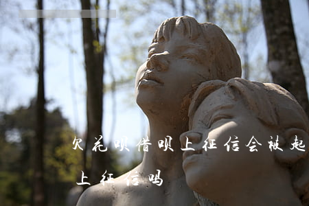 欠花呗借呗上征信会被起诉吗(借呗和花呗会上征信吗)