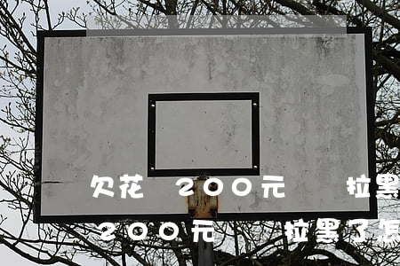 欠花唄200元沒還拉黑了怎么辦-欠花唄200元沒還拉黑了怎么辦呢