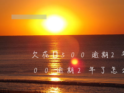 欠花唄500逾期2年了怎么辦-欠花唄500逾期2年了怎么辦呀