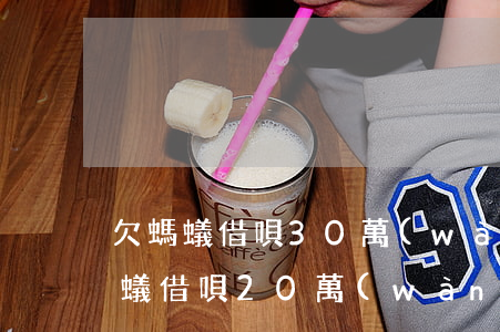 欠螞蟻借唄30萬(wàn)逾期3年(欠螞蟻借唄20萬(wàn)逾期3年)