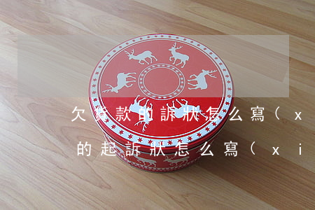 欠貨款的訴狀怎么寫(xiě)(欠款有欠條的起訴狀怎么寫(xiě))