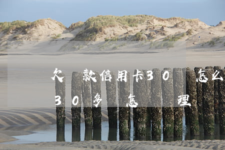 欠貸款信用卡30萬怎么辦-欠信用卡貸款30多萬怎樣處理