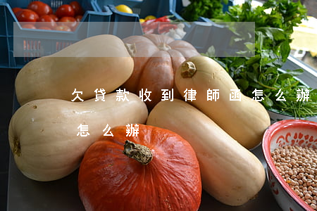 欠貸款收到律師函怎么辦(欠房貸收到律師函怎么辦)