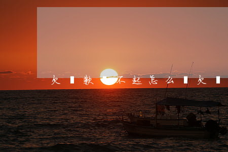 欠貸款還不起怎么說(欠貸款還不上)