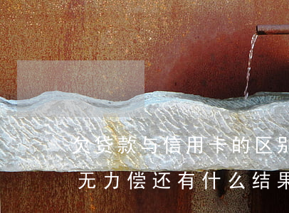 欠贷款与信用卡的区别(欠信用卡和银行贷款无力偿还有什么结果)