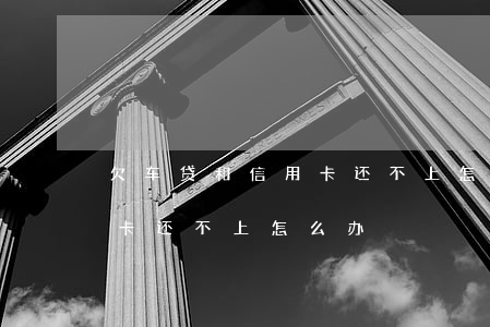 欠车贷和信用卡还不上怎么办(欠车贷和信用卡还不上怎么办)