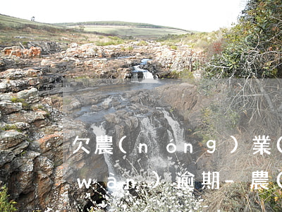 欠農(nóng)業(yè)信用卡兩萬(wàn)逾期-農(nóng)業(yè)信用卡3萬(wàn)多逾期