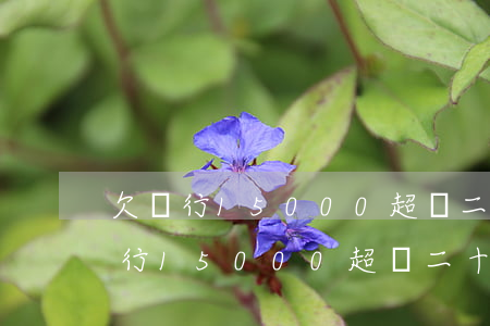 欠銀行15000超過二十年要還嗎-欠銀行15000超過二十年要還嗎怎么辦