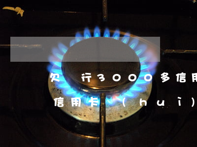 欠銀行3000多信用卡(欠銀行3000多信用卡會(huì)坐牢嗎)