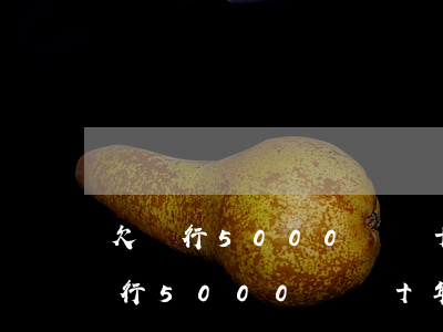 欠銀行5000塊錢十年要還多少錢-欠銀行5000塊錢十年要還多少錢呢