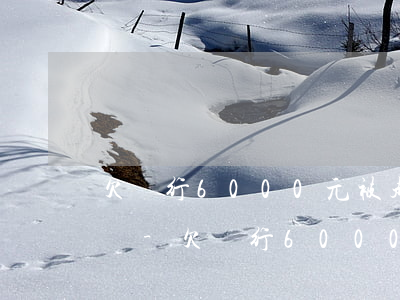 欠銀行6000元被起訴會(huì)怎么樣-欠銀行6000元被起訴會(huì)怎么樣處理