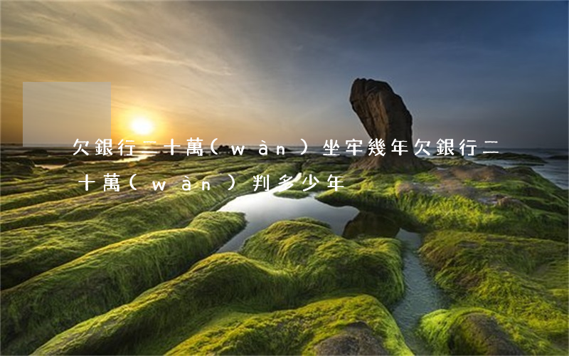 欠銀行二十萬(wàn)坐牢幾年(欠銀行二十萬(wàn)判多少年)