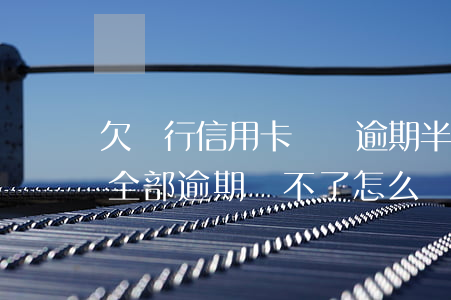 欠銀行信用卡幾萬逾期半年(欠信用卡幾十萬全部逾期還不了怎么辦)