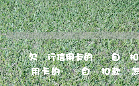 欠銀行信用卡的錢會自動扣款嗎-欠銀行信用卡的錢會自動扣款嗎怎么辦