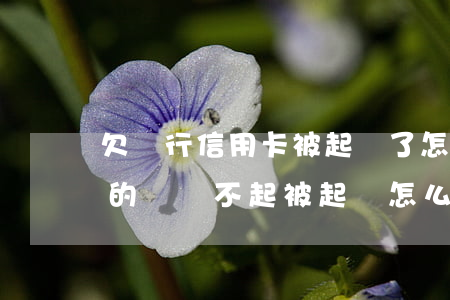 欠銀行信用卡被起訴了怎么辦(欠銀行信用卡的錢還不起被起訴怎么辦)