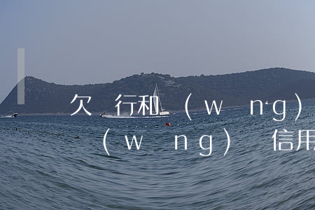 欠銀行和網(wǎng)貸信用卡被起訴(欠網(wǎng)貸信用卡被凍結(jié))