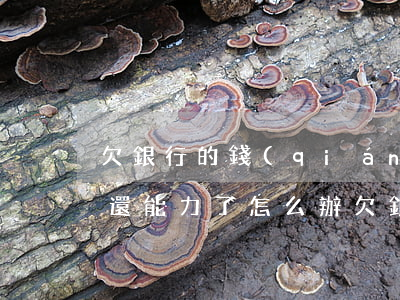 欠銀行的錢(qián)沒(méi)有償還能力了怎么辦(欠銀行的錢(qián)沒(méi)有償還能力了怎么辦妻子會(huì)受什么樣的影響)