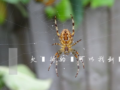 欠銀行的錢可以找到嗎