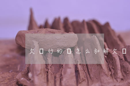 欠銀行的錢怎么和解(欠銀行的錢怎么和解)