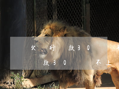 欠銀行貸款30萬還不上了怎么辦-欠銀行貸款30萬還不上會(huì)坐牢嗎