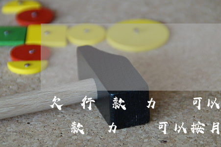 欠銀行貸款無力償還可以按月還嗎-欠銀行貸款無力償還可以按月還嗎怎么還