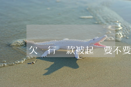 欠銀行貸款被起訴要不要給訴訟費