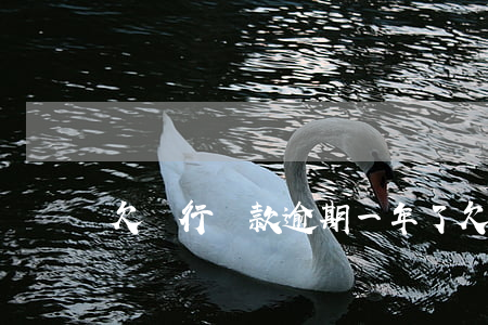 欠銀行貸款逾期一年了(欠銀行1萬逾期五年)