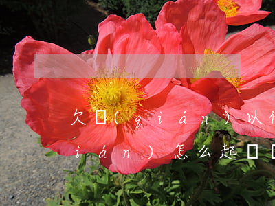 欠錢(qián)以什么方式起訴(欠錢(qián)怎么起訴對(duì)方需要什么證據(jù))