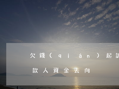 欠錢(qián)起訴哪里查(起訴能否查欠款人資金去向)