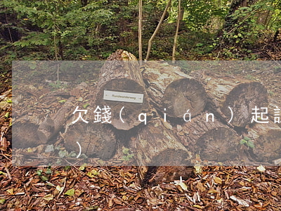 欠錢(qián)起訴流程10萬(wàn)