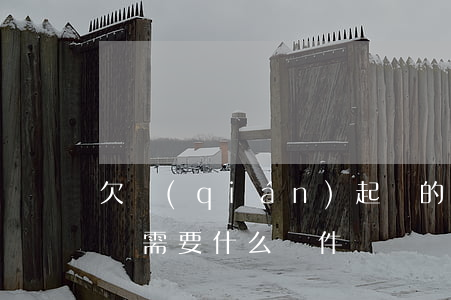 欠錢(qián)起訴的條件是什么(欠款起訴需要什么條件)