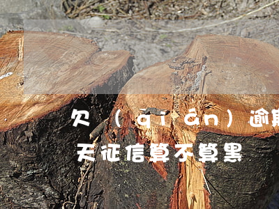 欠錢(qián)逾期40天后果(逾期40天征信算不算黑)