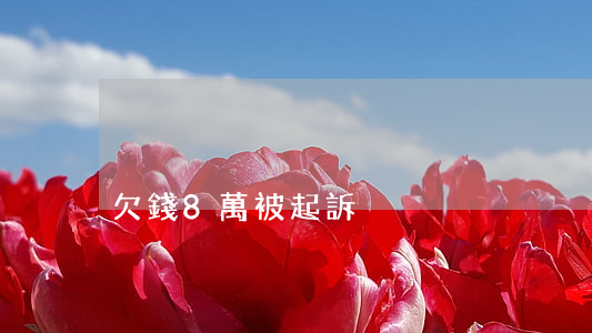 欠錢8萬被起訴