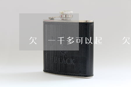 欠錢一千多可以起訴嗎(欠1千多塊錢可以起訴嗎?)