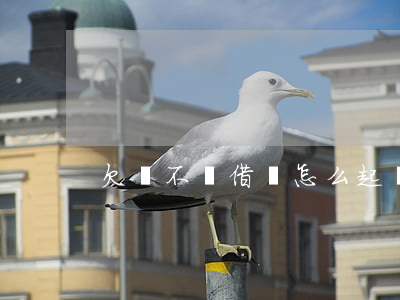 欠錢不還借條怎么起訴