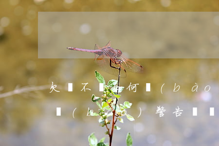 欠錢不還如何報(bào)警，欠錢不還如何報(bào)警告詐騙