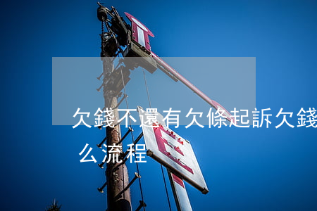 欠錢不還有欠條起訴(欠錢不還有欠條起訴什么流程)