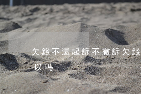 欠錢不還起訴不撤訴(欠錢不還起訴不撤訴可以嗎)