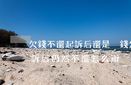 欠錢不還起訴后還是沒錢怎么辦(欠錢不還起訴后仍然不還怎么辦)