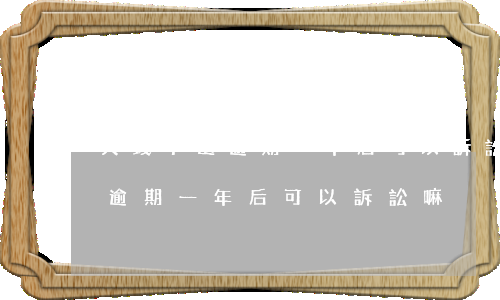 欠錢不還逾期一年后可以訴訟嘛-欠錢不還逾期一年后可以訴訟嘛