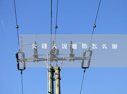 欠錢人說離婚怎么辦