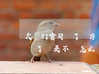 欠錢打官司贏了對方會受到什么(欠錢打官司贏了還是不還怎么辦)
