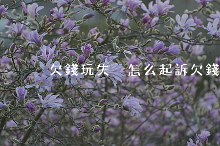 欠錢玩失蹤怎么起訴 欠錢不還失蹤如何起訴