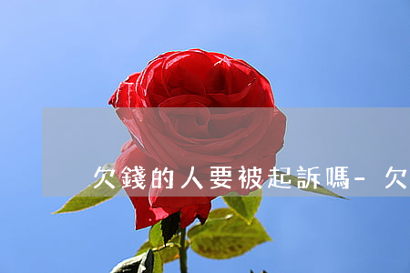 欠錢的人要被起訴嗎-欠錢該不該起訴