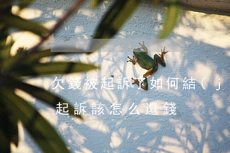 欠錢被起訴了如何結(jié)案-欠錢被起訴該怎么還錢