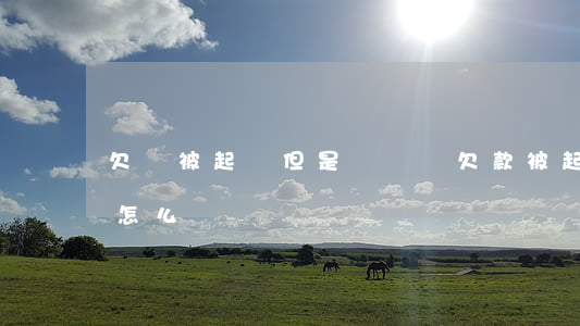 欠錢被起訴但是沒錢還 欠款被起訴沒錢還會怎么樣