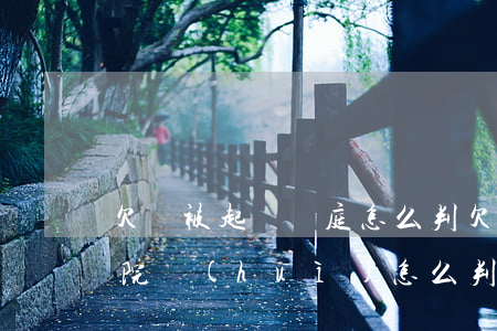 欠錢被起訴開庭怎么判(欠錢被起訴開庭后法院會(huì)怎么判決)